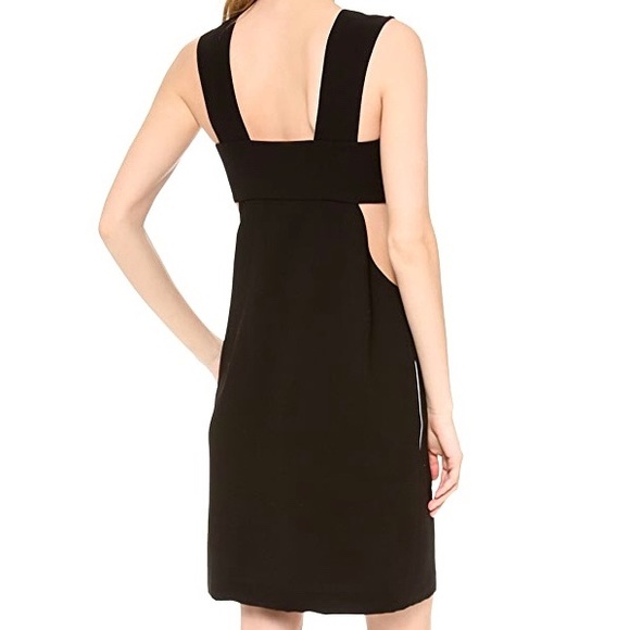 NEW T by Alexander Wang Cutout V Neck Black Dress - Picture 3 of 14